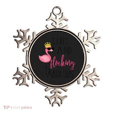 Wo 60th Birthday Gift Flamingo Fabulous Ornament