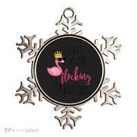 Wo 60th Birthday Gift Flamingo Fabulous Ornament thumb 0