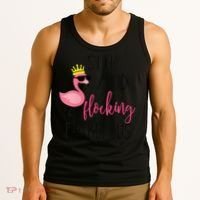 Wo 60th Birthday Gift Flamingo Fabulous Tank Top thumb 3