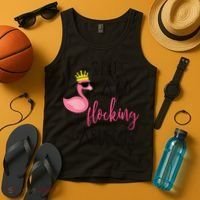 Wo 60th Birthday Gift Flamingo Fabulous Tank Top thumb 4