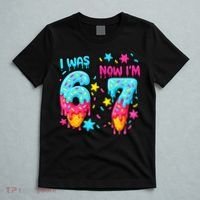  Was 6 Now I'm 7th Birthday Ice Cream Drip 6-7 Meme T-Shirt thumb 5