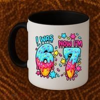  Was 6 Now I'm 7th Birthday Ice Cream Drip 6-7 Meme Coffee Mug thumb 2