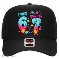  Was 6 Now I'm 7th Birthday Ice Cream Drip 6-7 Meme Hat thumb 0