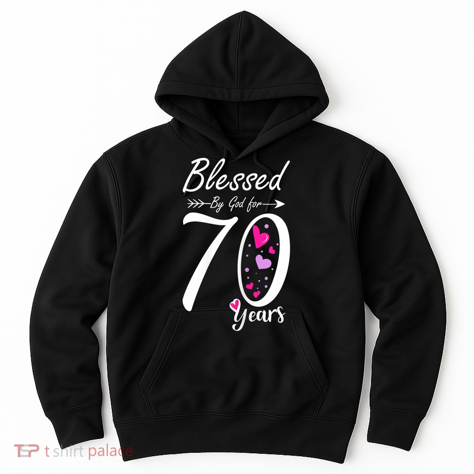 Wo 70th Birthday Tee Gift and Blessed for 70 Years Birthday Hoodie