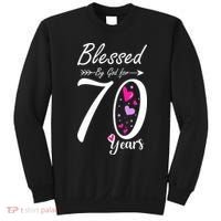 Wo 70th Birthday Tee Gift and Blessed for 70 Years Birthday Sweatshirt thumb 0