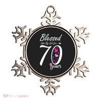 Wo 70th Birthday Tee Gift and Blessed for 70 Years Birthday Ornament thumb 0