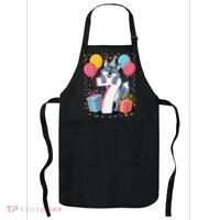 Wolf 7th Birthday Girl 7 Years Old Seventh Seven Wolf Apron thumb 0