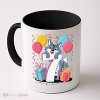 Wolf 7th Birthday Girl 7 Years Old Seventh Seven Wolf Coffee Mug thumb 0