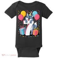 Wolf 7th Birthday Girl 7 Years Old Seventh Seven Wolf Baby Bodysuit thumb 0