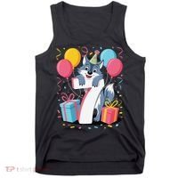 Wolf 7th Birthday Girl 7 Years Old Seventh Seven Wolf Tank Top thumb 0