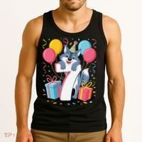 Wolf 7th Birthday Girl 7 Years Old Seventh Seven Wolf Tank Top thumb 3
