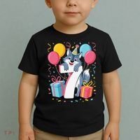 Wolf 7th Birthday Girl 7 Years Old Seventh Seven Wolf Toddler T-Shirt thumb 2
