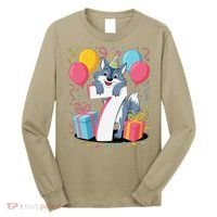 Wolf 7th Birthday Girl 7 Years Old Seventh Seven Wolf Long Sleeve Shirt thumb 0