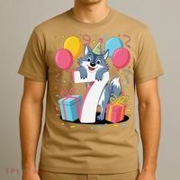 Wolf 7th Birthday Girl 7 Years Old Seventh Seven Wolf T-Shirt thumb 3