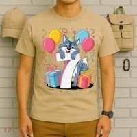 Wolf 7th Birthday Girl 7 Years Old Seventh Seven Wolf T-Shirt thumb 6
