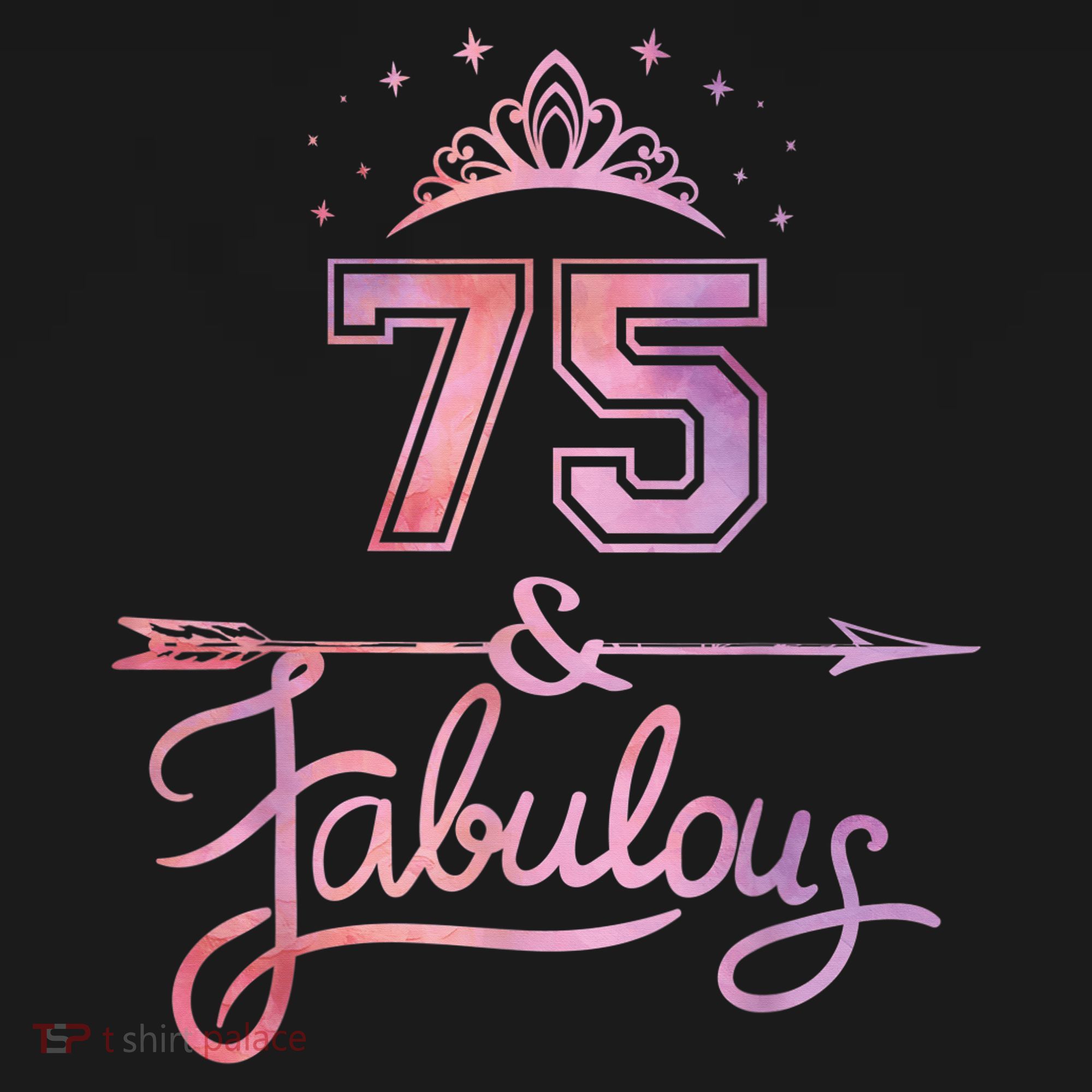 Wo 75 Years Old And Fabulous Happy 75th Birthday Present Women's Hoodie