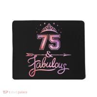 Wo 75 Years Old And Fabulous Happy 75th Birthday Present Mousepad thumb 0