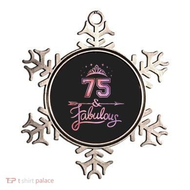 Wo 75 Years Old And Fabulous Happy 75th Birthday Present Ornament