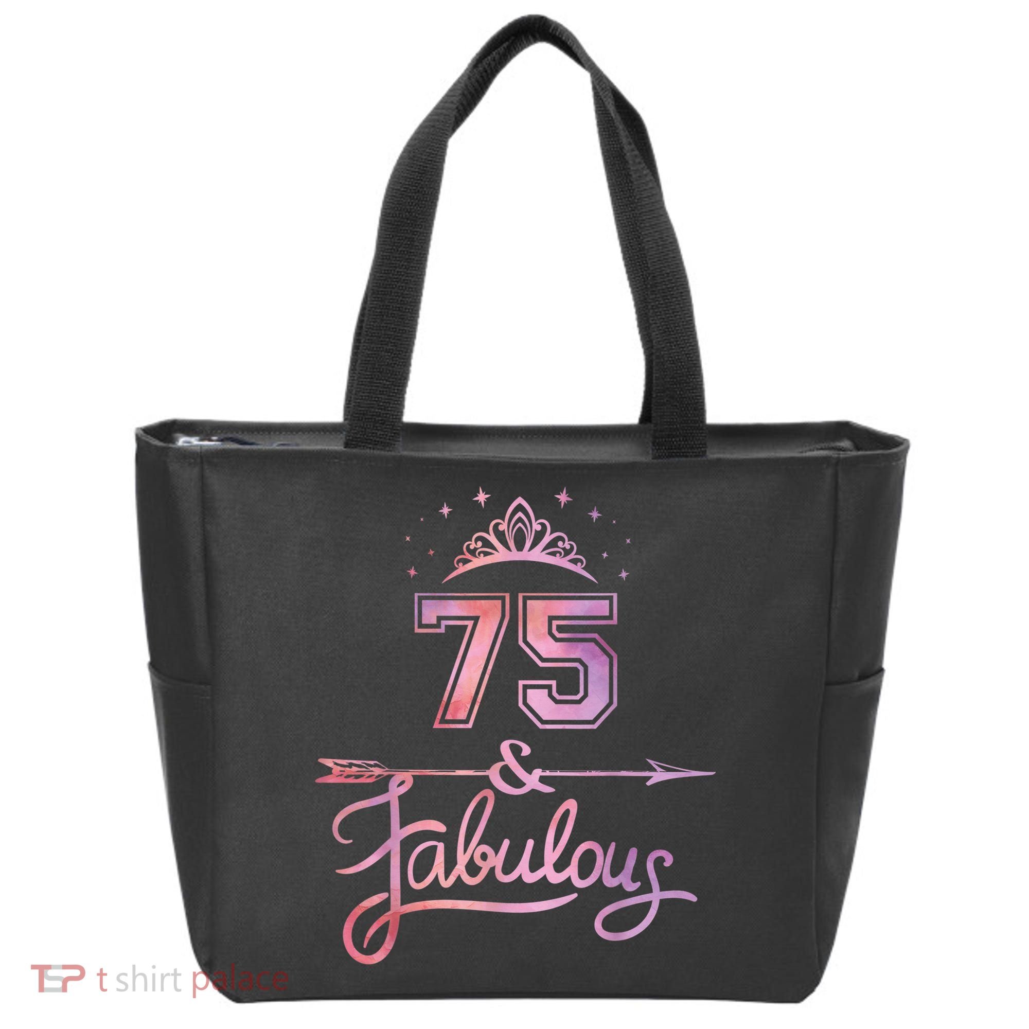 Wo 75 Years Old And Fabulous Happy 75th Birthday Present Tote Bag