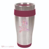 Wo 75 Years Old And Fabulous Happy 75th Birthday Present 16oz Travel Tumbler thumb 0