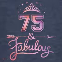 Wo 75 Years Old And Fabulous Happy 75th Birthday Present Kids T-Shirt thumb 4