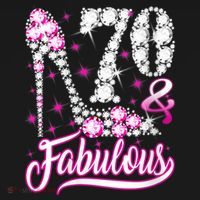 WoM.e.ns 70 Years Old Gifts 70 & Fabulous 70th Birthday Pink Diamond V-Neck T-Shirt thumb 7