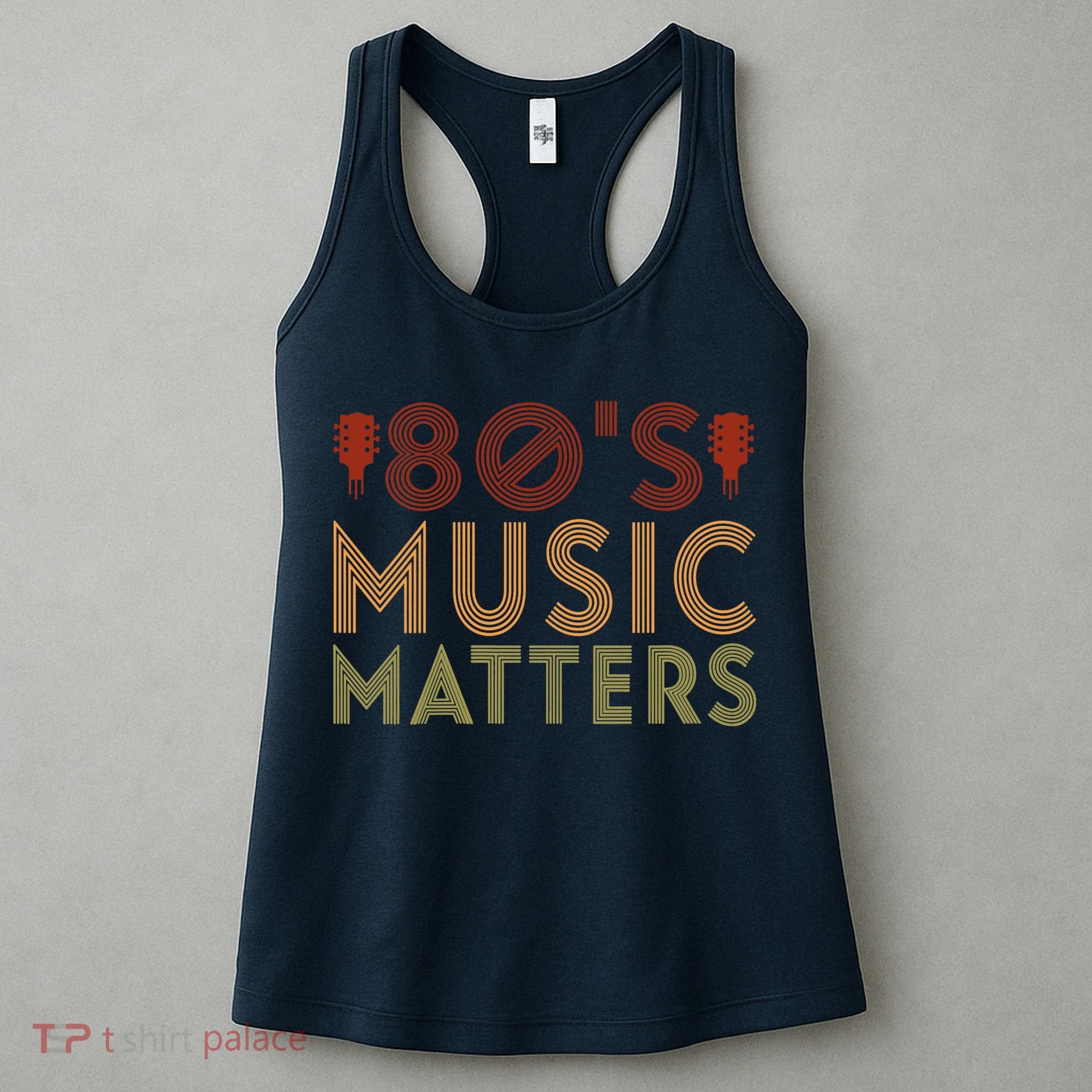 Wo 80's Music Matters Funny 80's Music Outfit 70s Music V-Neck Women's Tank Top