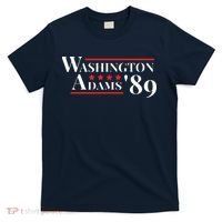 Washington Adams 1789 American Presidents Day US History T-Shirt thumb 0