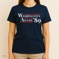 Washington Adams 1789 American Presidents Day US History T-Shirt thumb 4