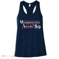 Washington Adams 1789 American Presidents Day US History Women's Tank Top thumb 0