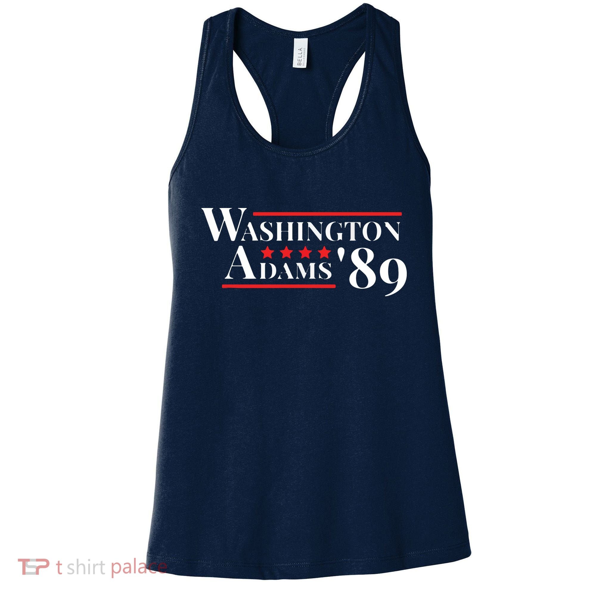 Washington Adams 1789 American Presidents Day US History Women's Tank Top