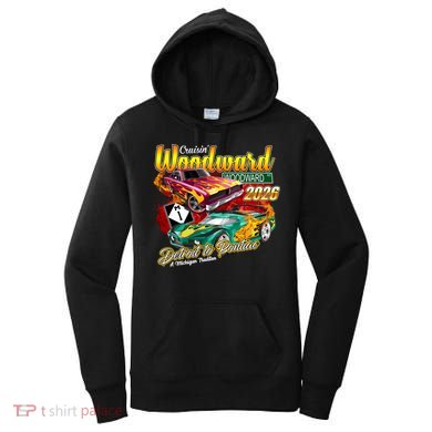 Woodward Avenue 2026 Detroit to Pontiac Racing Cars Women's Hoodie