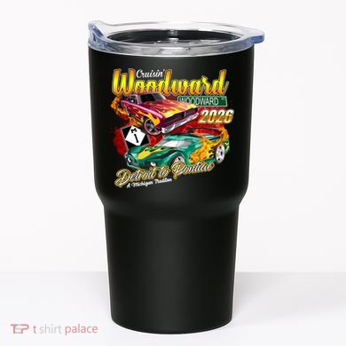 Woodward Avenue 2026 Detroit to Pontiac Racing Cars Tumbler