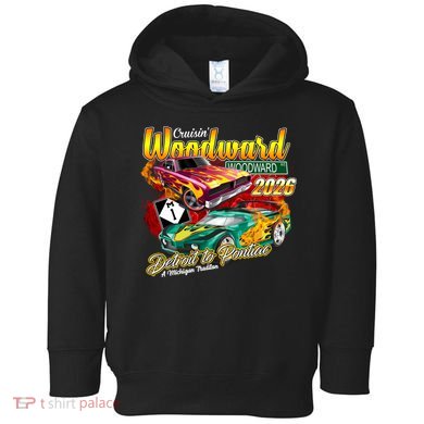Woodward Avenue 2026 Detroit to Pontiac Racing Cars Toddler Hoodie