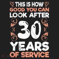 Work anniversary 30 years Company anniversary 30 Women's Sweatshirt thumb 2