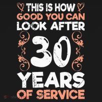 Work anniversary 30 years Company anniversary 30 Sweatshirt thumb 3