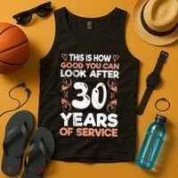 Work anniversary 30 years Company anniversary 30 Tank Top thumb 4