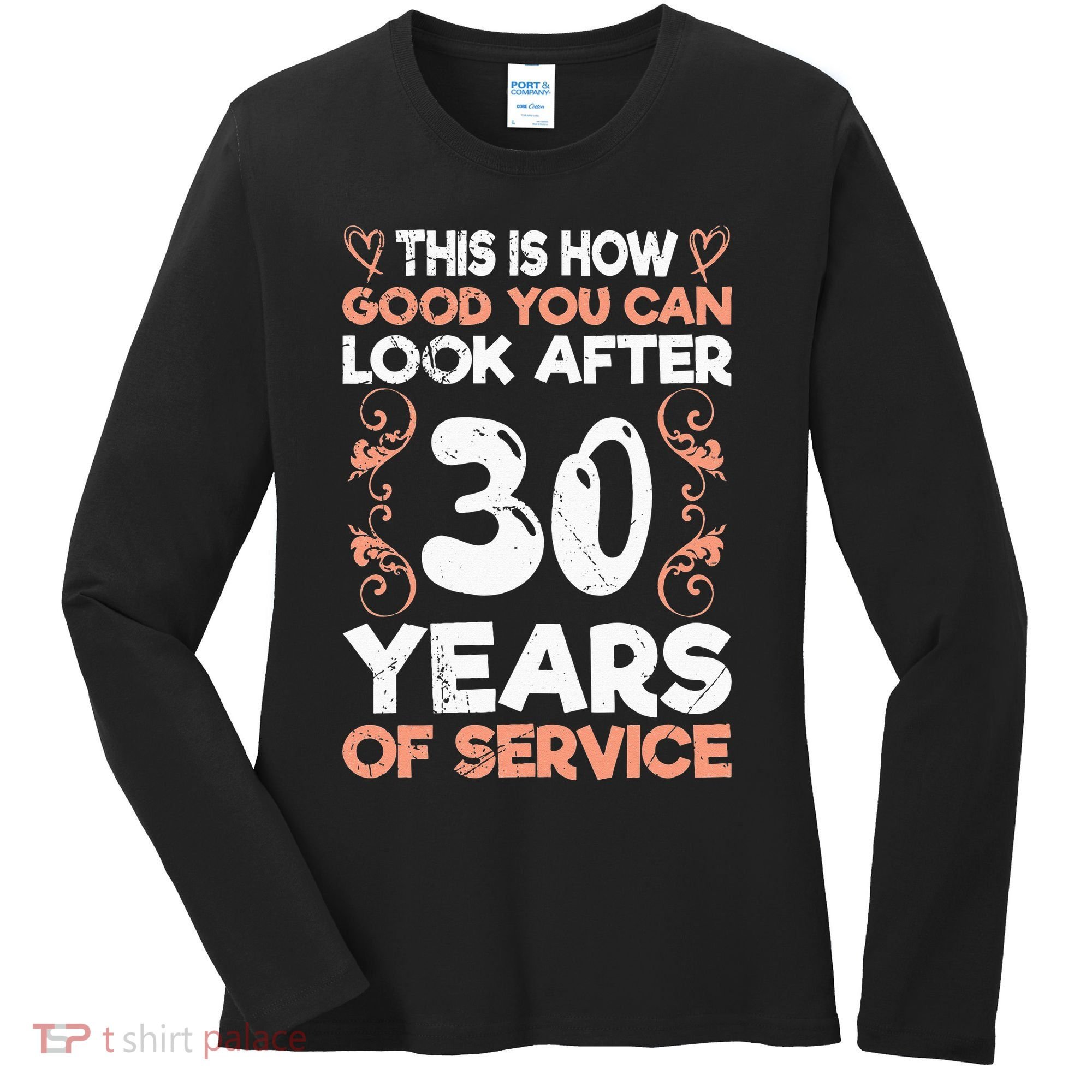 Work anniversary 30 years Company anniversary 30 Women's Long Sleeve Shirt
