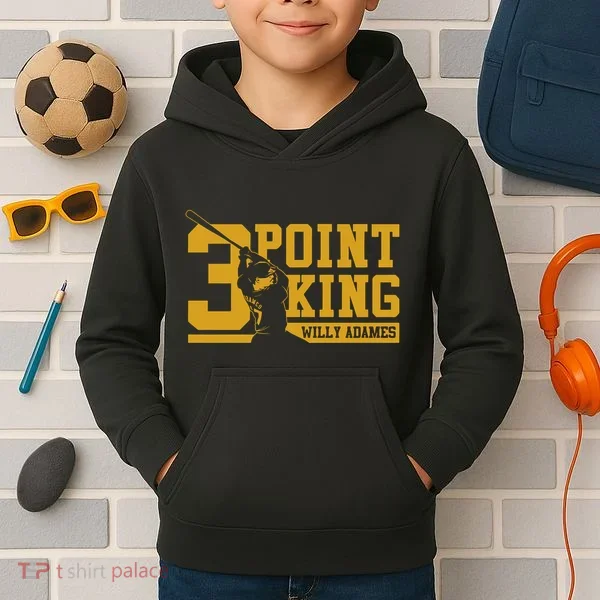 Willy Adames 3 Point King Kids Hoodie