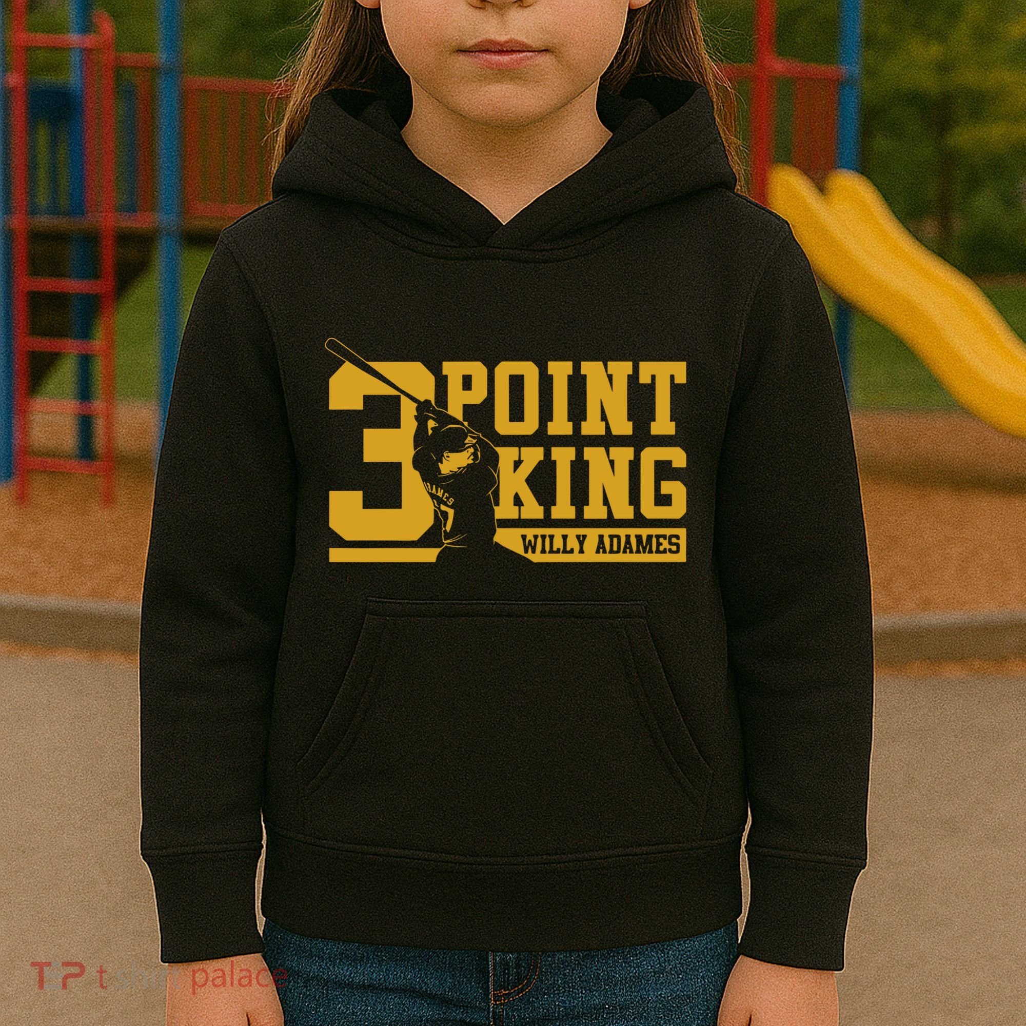 Willy Adames 3 Point King Kids Hoodie
