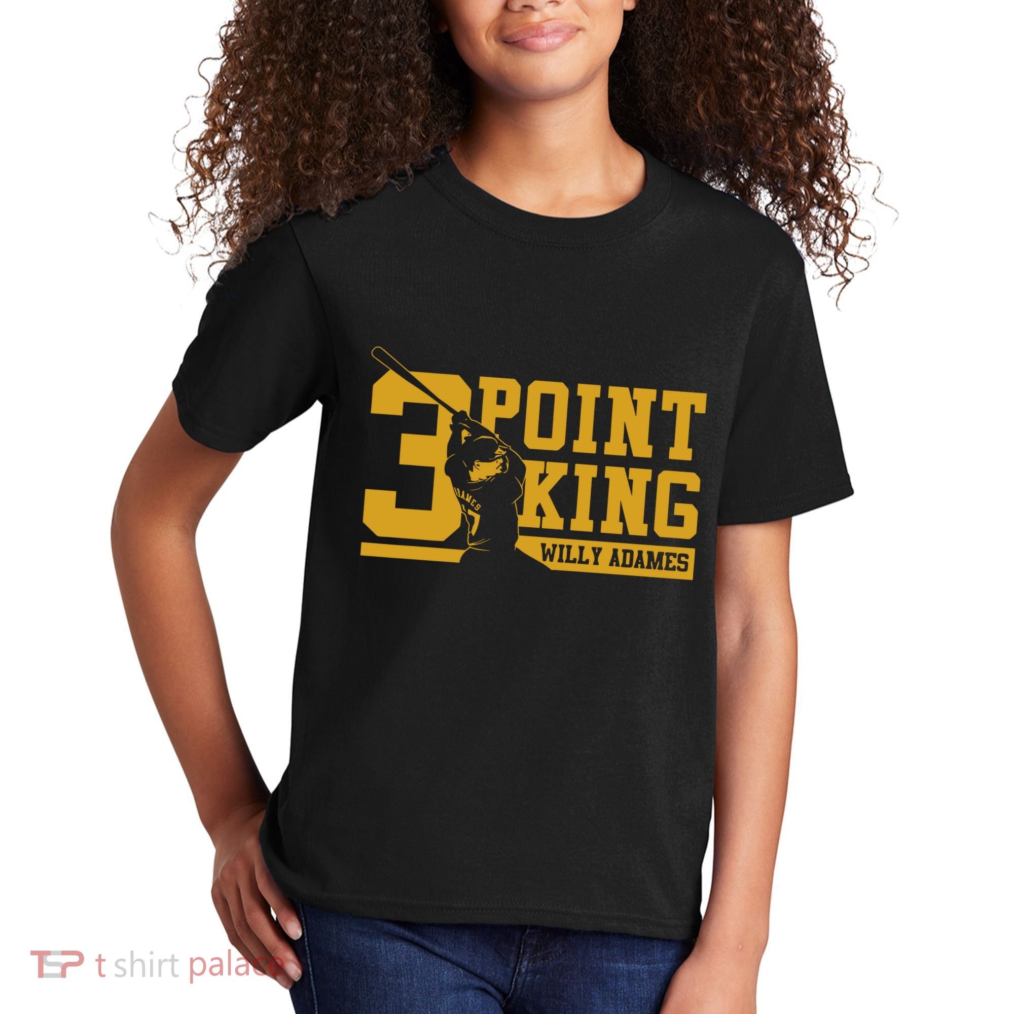 Willy Adames 3 Point King Kids T-Shirt