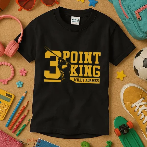 Willy Adames 3 Point King Kids T-Shirt