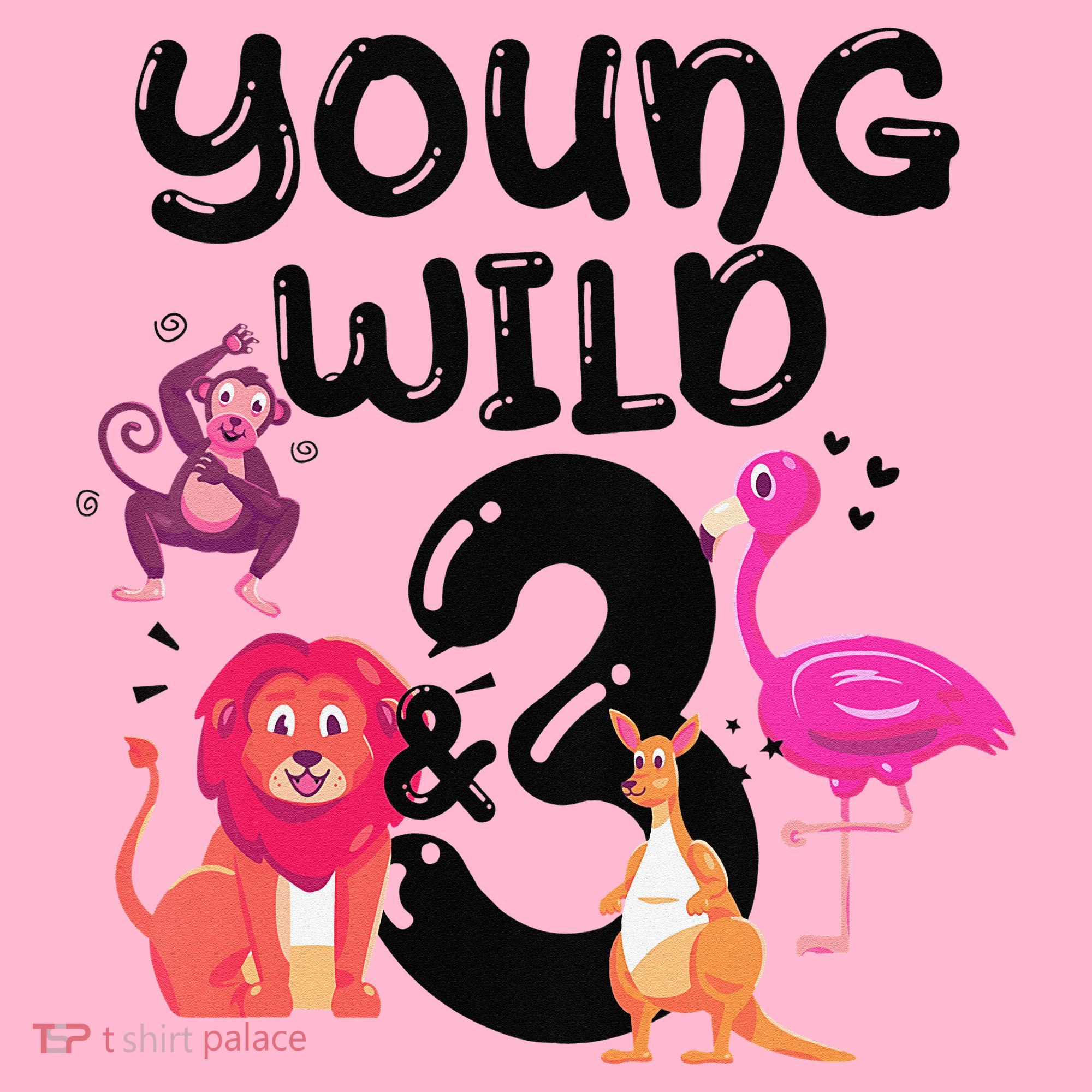 Wild And 3 3rd Birthday Safari Zoo Animal Jungle Cute Coaster