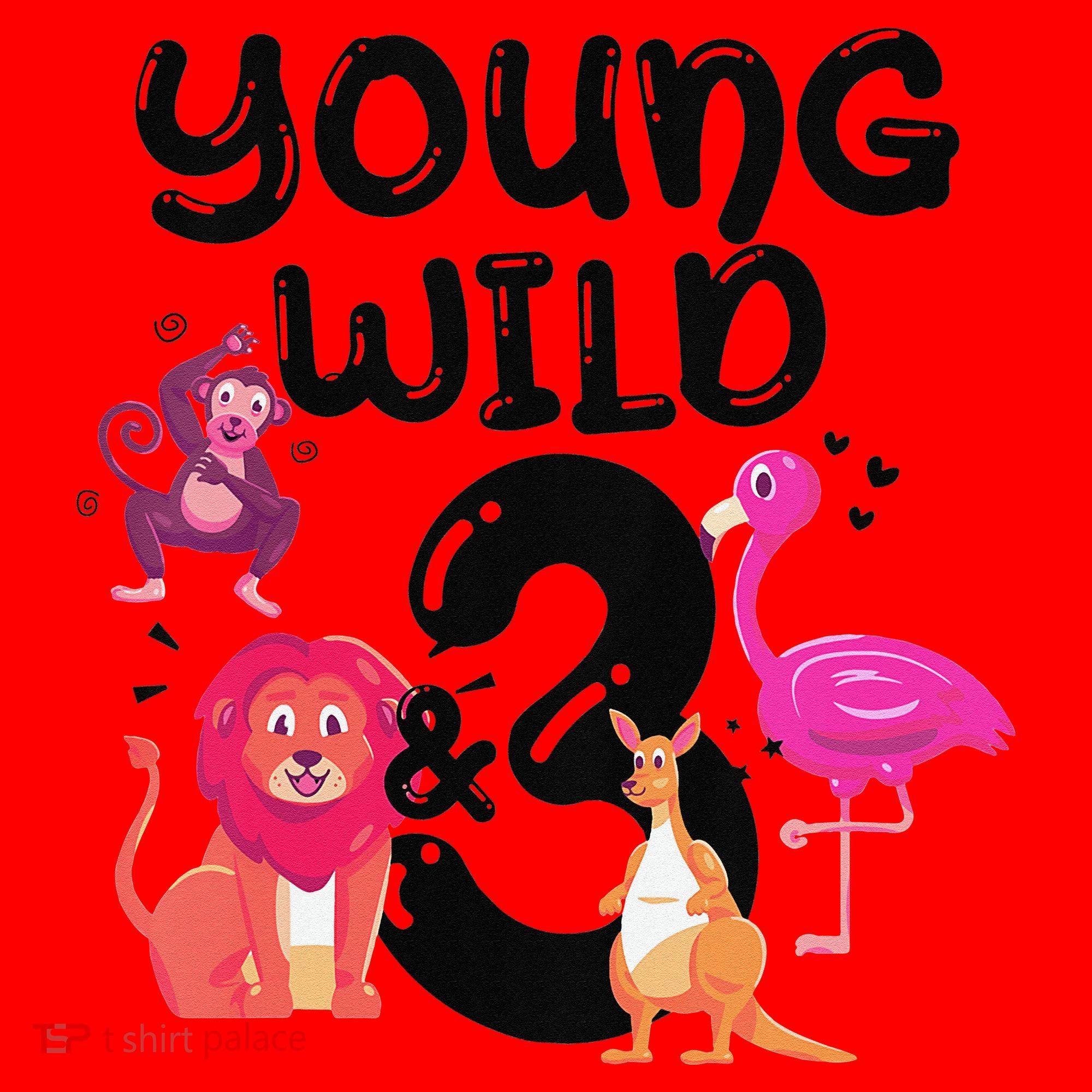 Wild And 3 3rd Birthday Safari Zoo Animal Jungle Cute Santa Hat