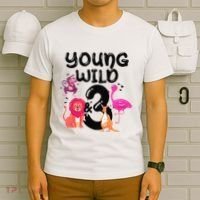 Wild And 3 3rd Birthday Safari Zoo Animal Jungle Cute T-Shirt thumb 6