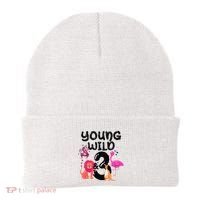 Wild And 3 3rd Birthday Safari Zoo Animal Jungle Cute Beanie thumb 0