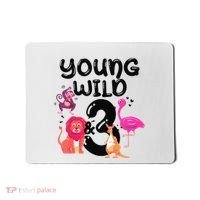 Wild And 3 3rd Birthday Safari Zoo Animal Jungle Cute Mousepad thumb 0
