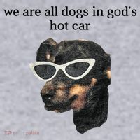 We Are All Dogs In God’S Hot Car Women's Sweatshirt thumb 2