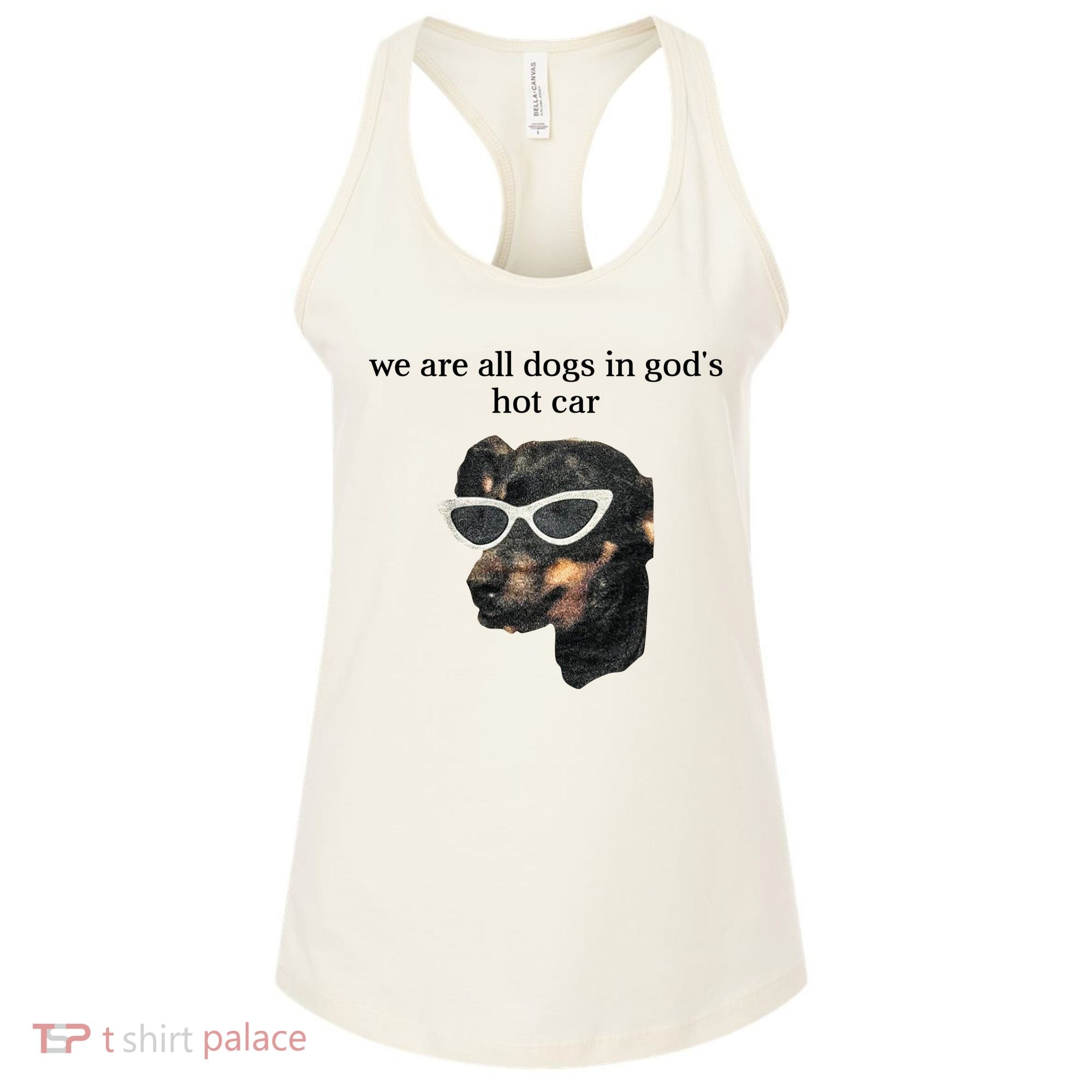 We Are All Dogs In God’S Hot Car Women's Tank Top