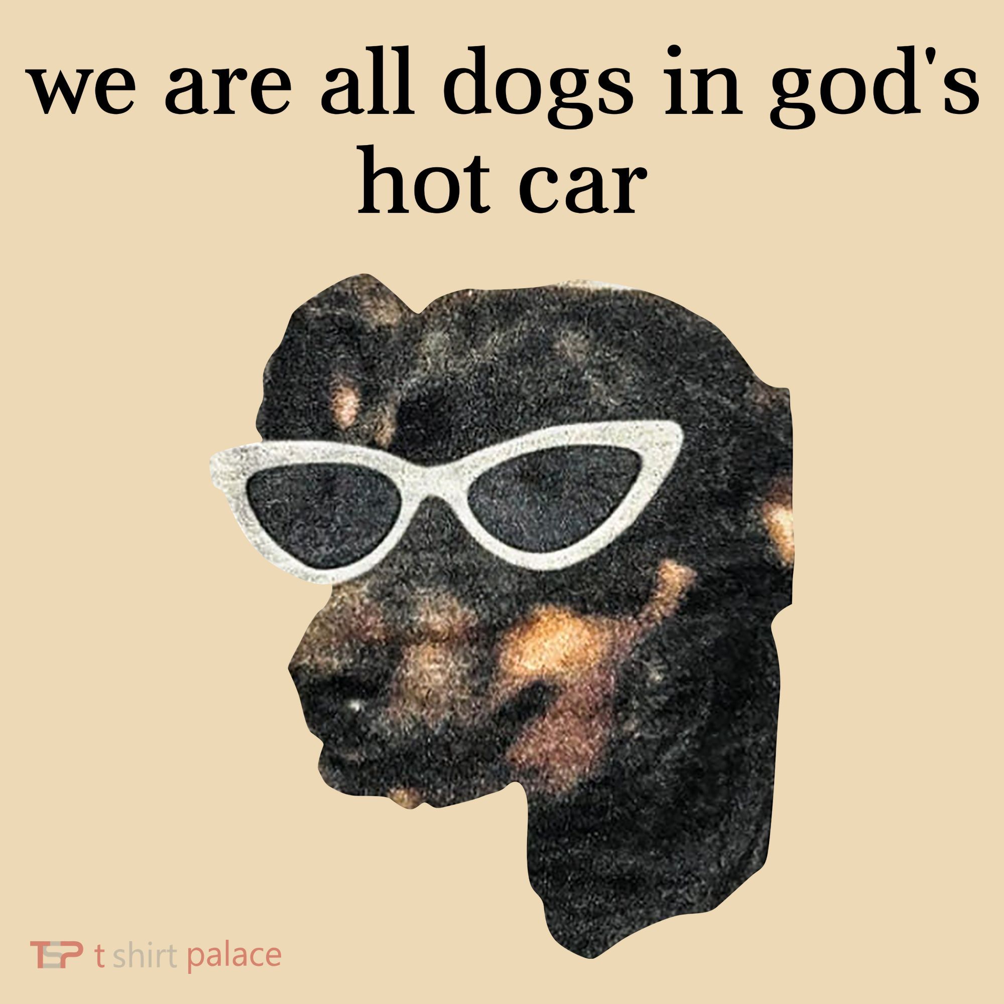 We Are All Dogs In God’S Hot Car Toddler T-Shirt